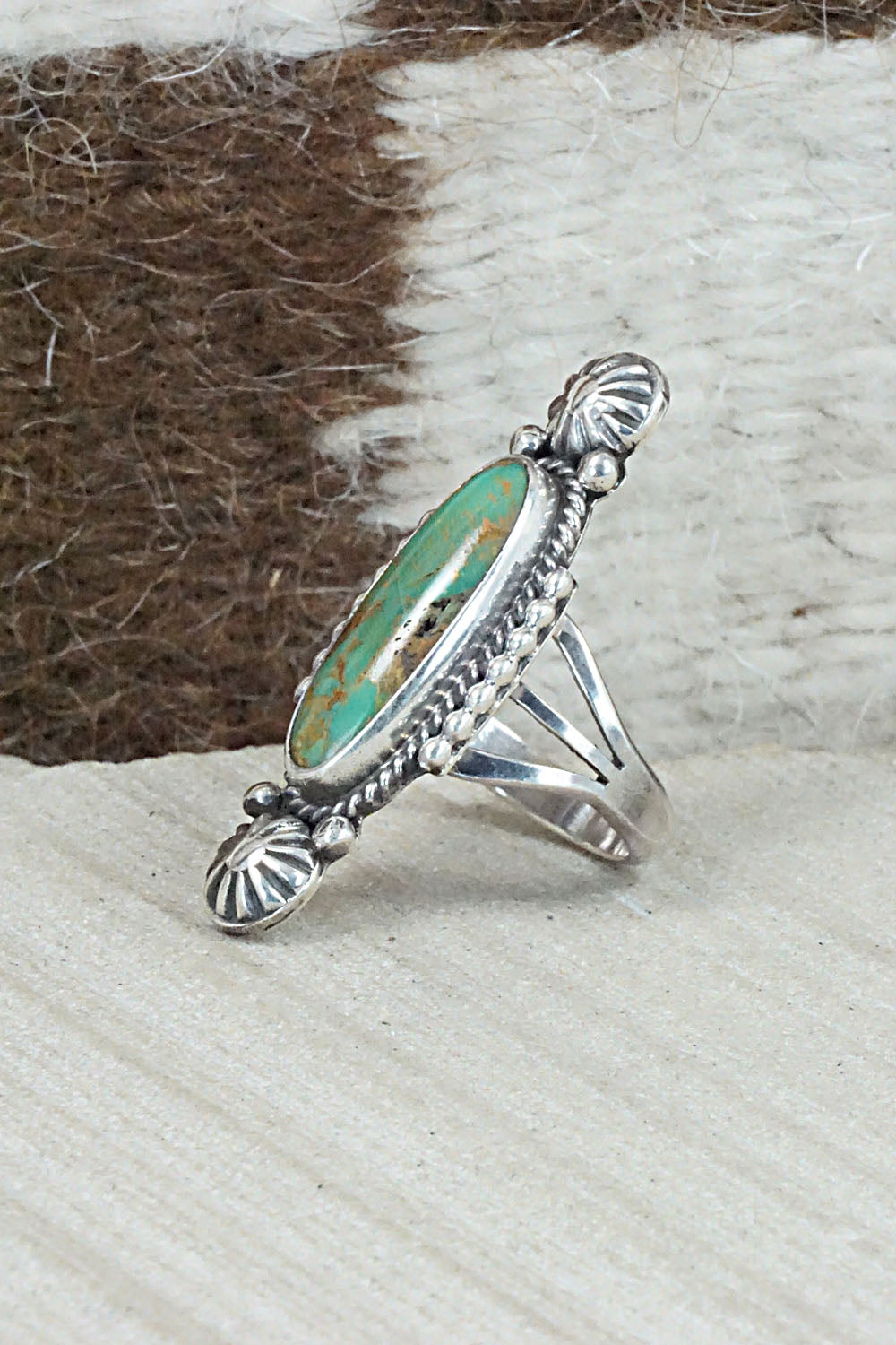 Turquoise & Sterling Silver Ring - Daniel Benally - Size 5