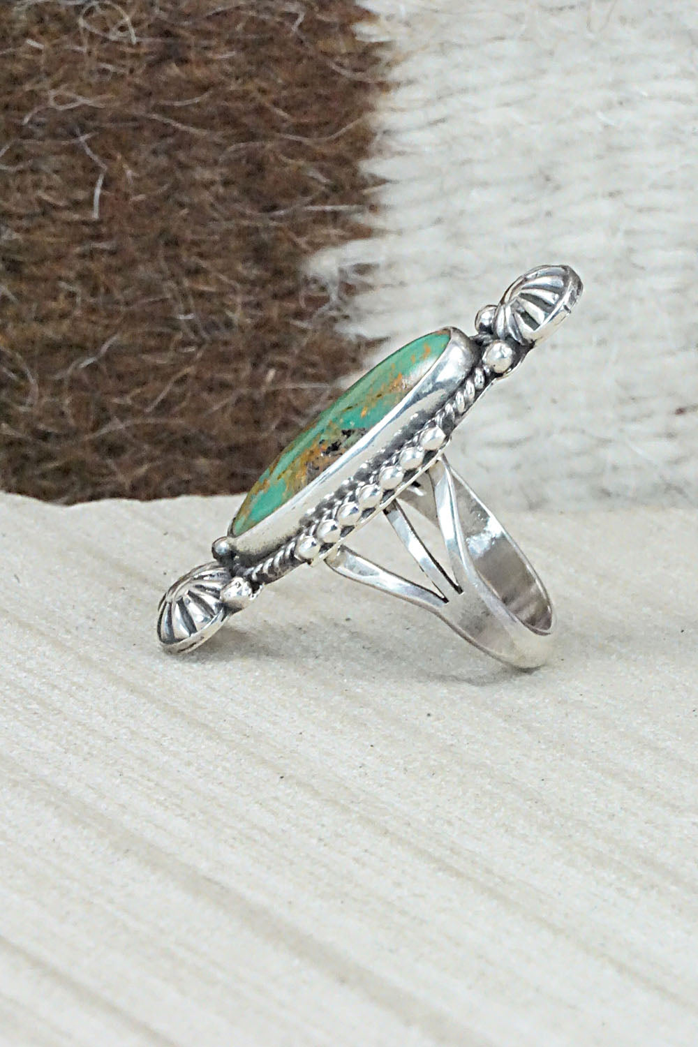 Turquoise & Sterling Silver Ring - Daniel Benally - Size 5