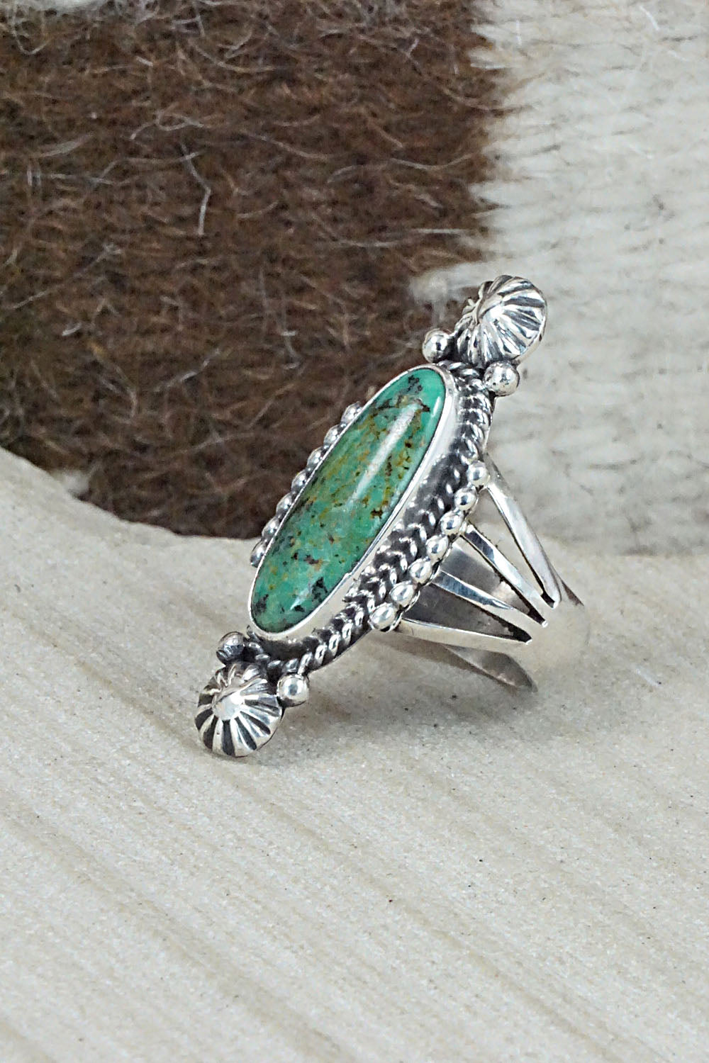 Turquoise & Sterling Silver Ring - Daniel Benally - Size 6.25