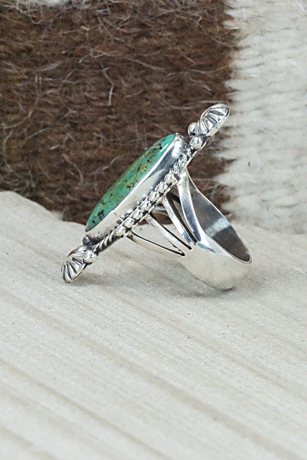 Turquoise & Sterling Silver Ring - Daniel Benally - Size 6.25