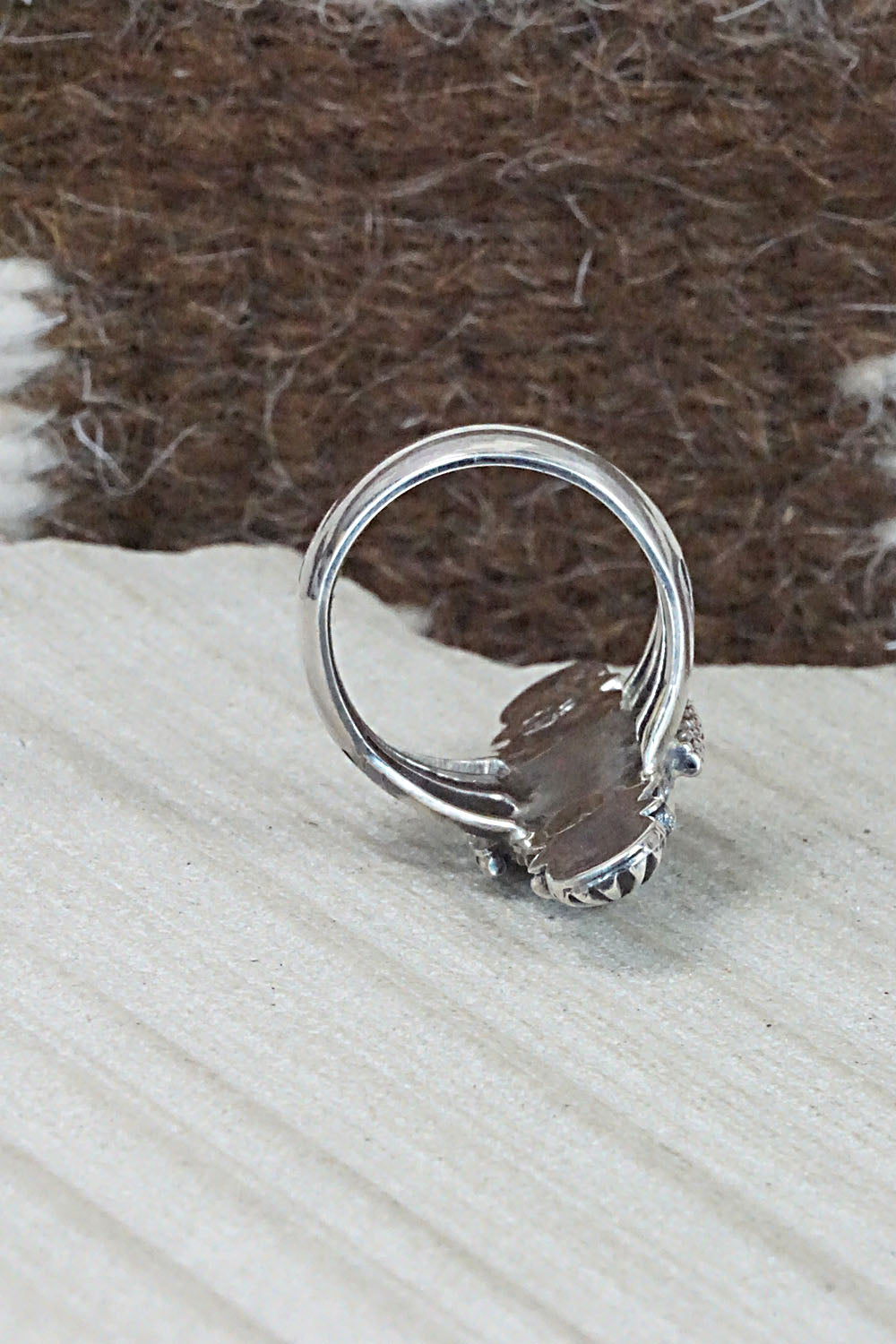 Turquoise & Sterling Silver Ring - Daniel Benally - Size 6.25