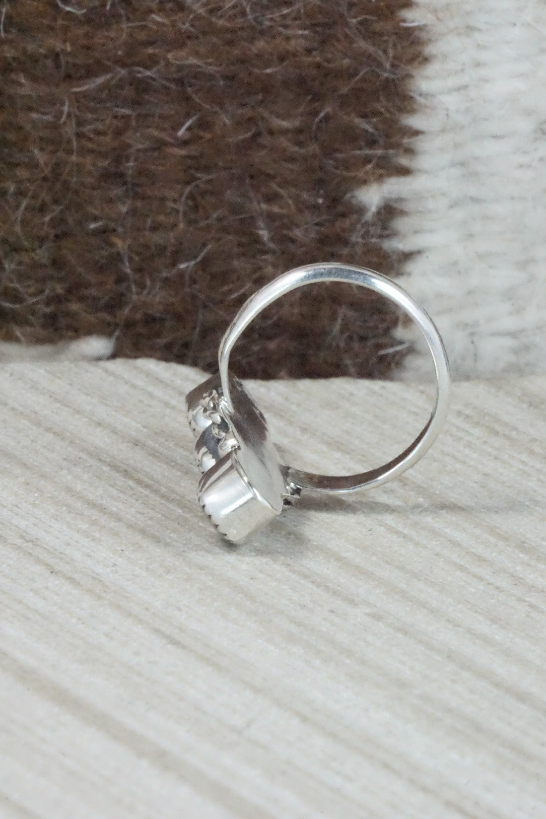 Turquoise & Sterling Silver Ring - Priscilla Reeder - Size 6.5
