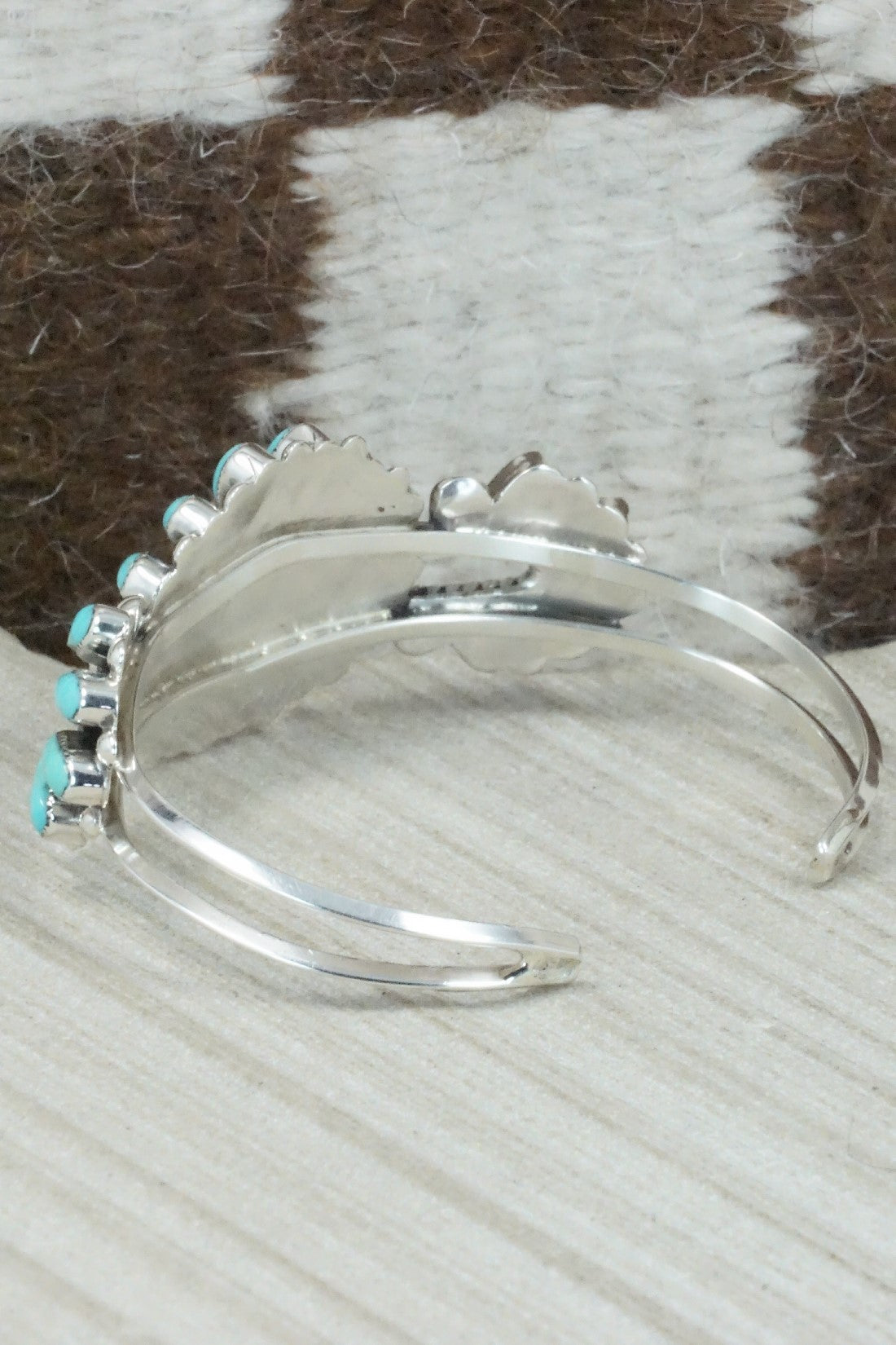 Turquoise & Sterling Silver Bracelet - Delbert Booqua