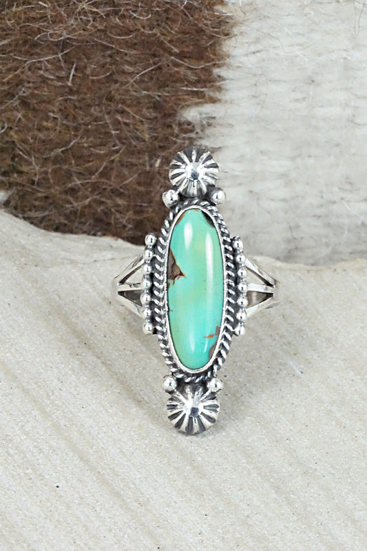 Turquoise & Sterling Silver Ring - Daniel Benally - Size 8.75
