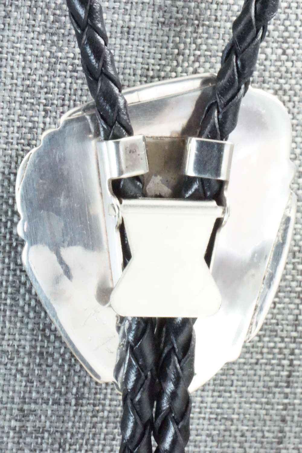 Turquoise & Sterling Silver Bolo Tie - Kenny Calavaza