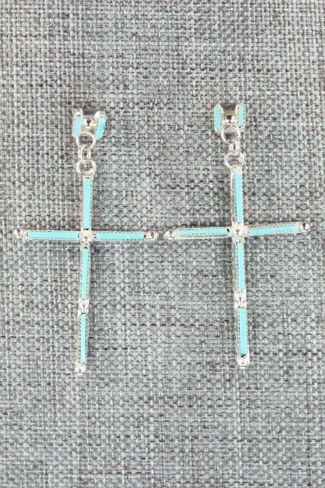 Turquoise & Sterling Silver Earrings - Ashley Laate