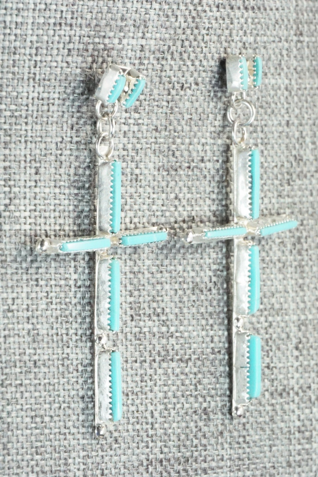 Turquoise & Sterling Silver Earrings - Ashley Laate