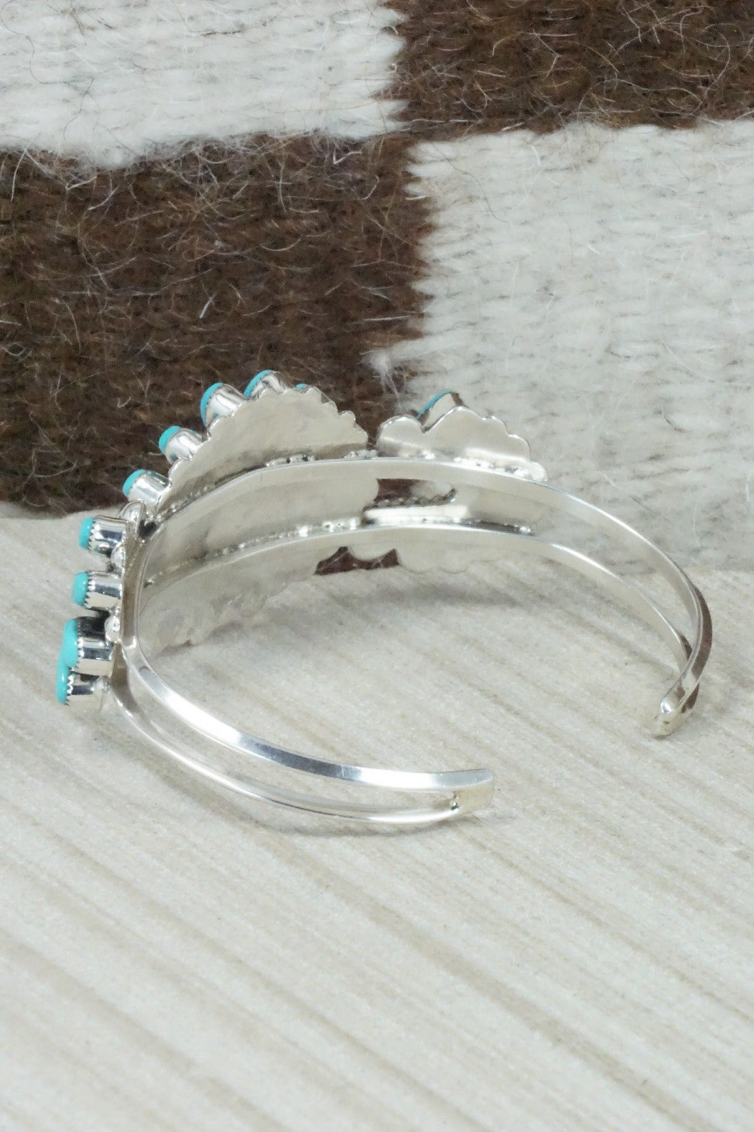 Turquoise & Sterling Silver Bracelet - Delbert Booqua
