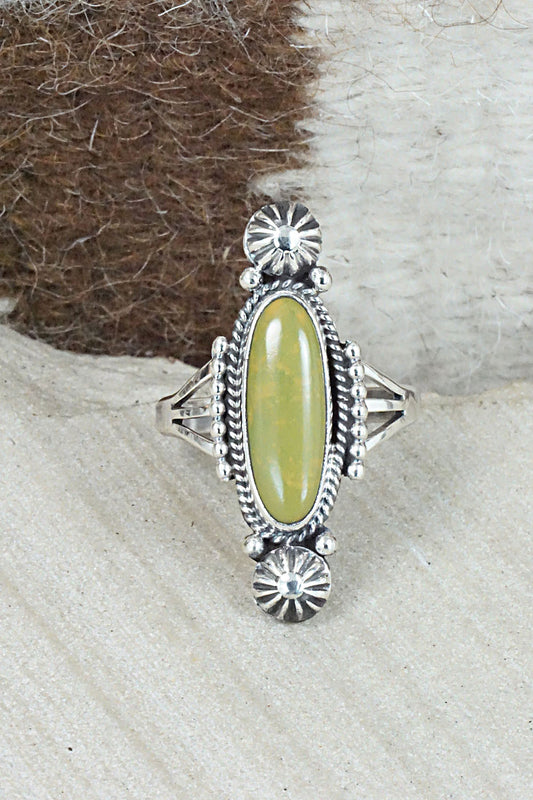 Turquoise & Sterling Silver Ring - Daniel Benally - Size 11