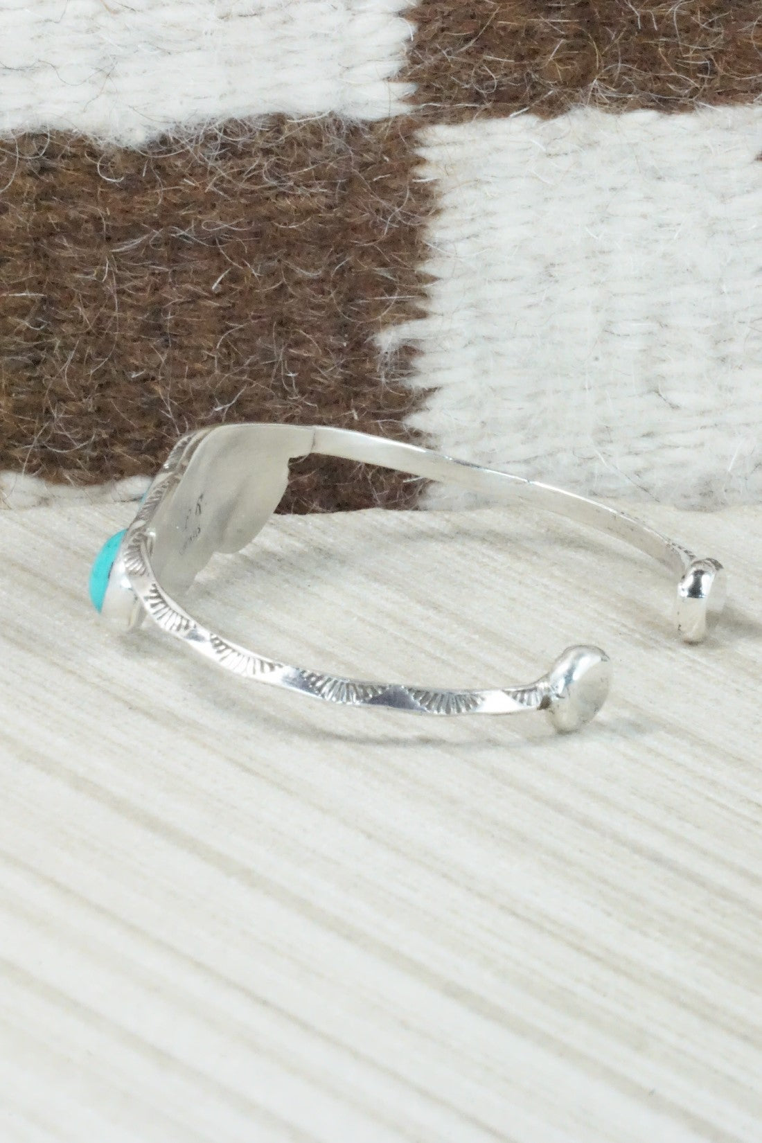 Turquoise & Sterling Silver Bracelet - Priscilla Reeder