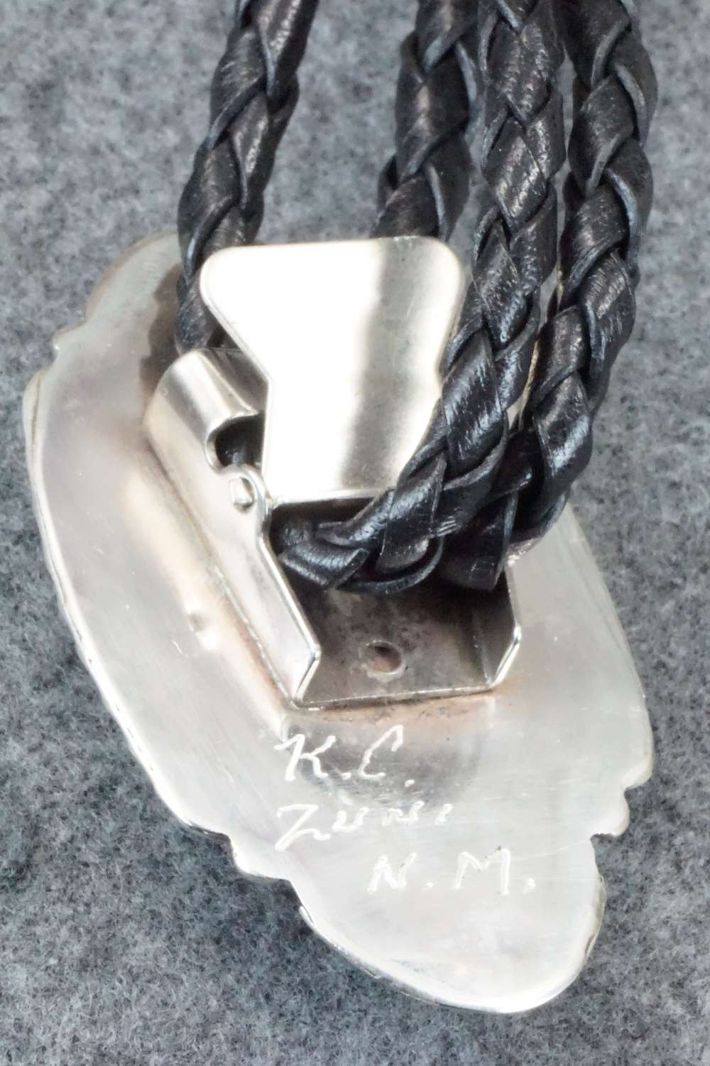 Turquoise & Sterling Silver Bolo Tie - Kenny Calavaza