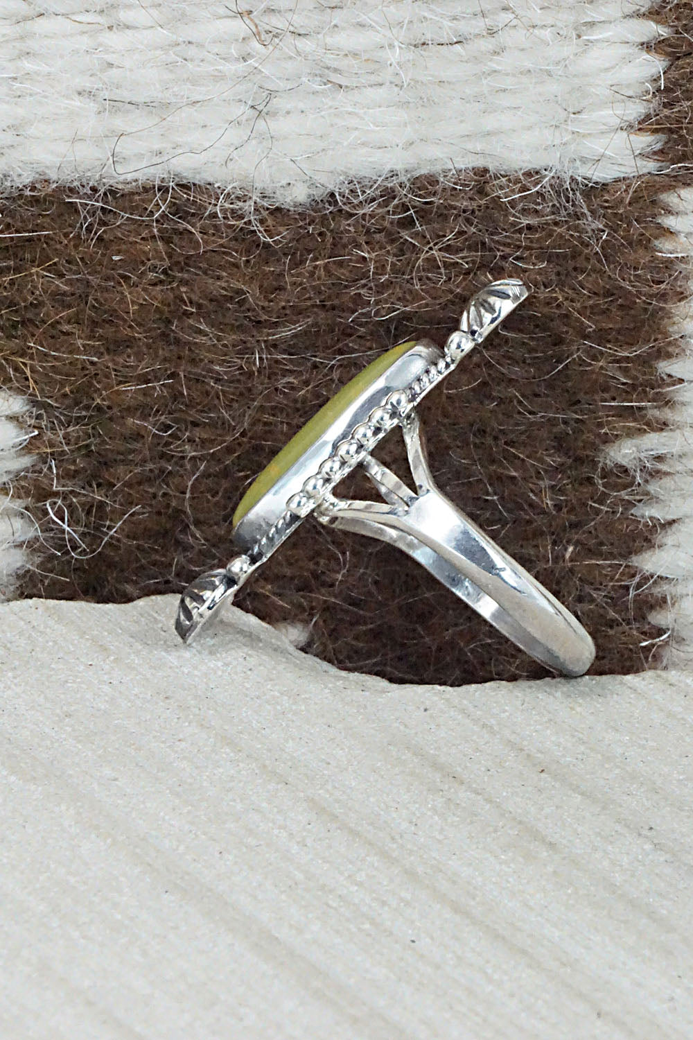 Turquoise & Sterling Silver Ring - Daniel Benally - Size 11