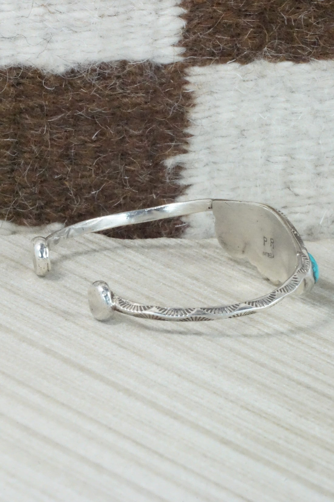 Turquoise & Sterling Silver Bracelet - Priscilla Reeder