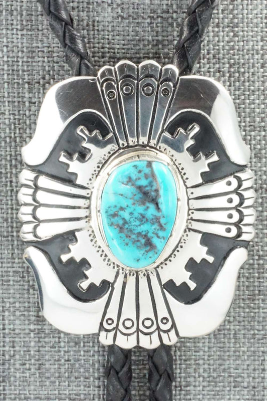 Turquoise & Sterling Silver Bolo Tie - Rosita Singer