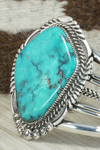 Turquoise & Sterling Silver Bracelet - Alvin Joe