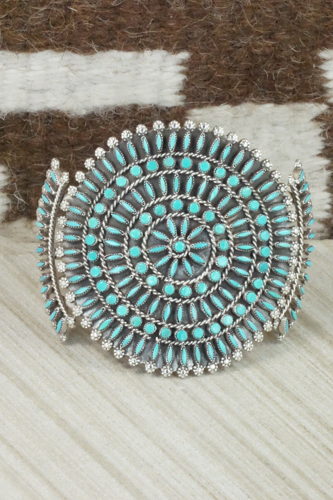 Turquoise & Sterling Silver Bracelet - Merlinda Chavez