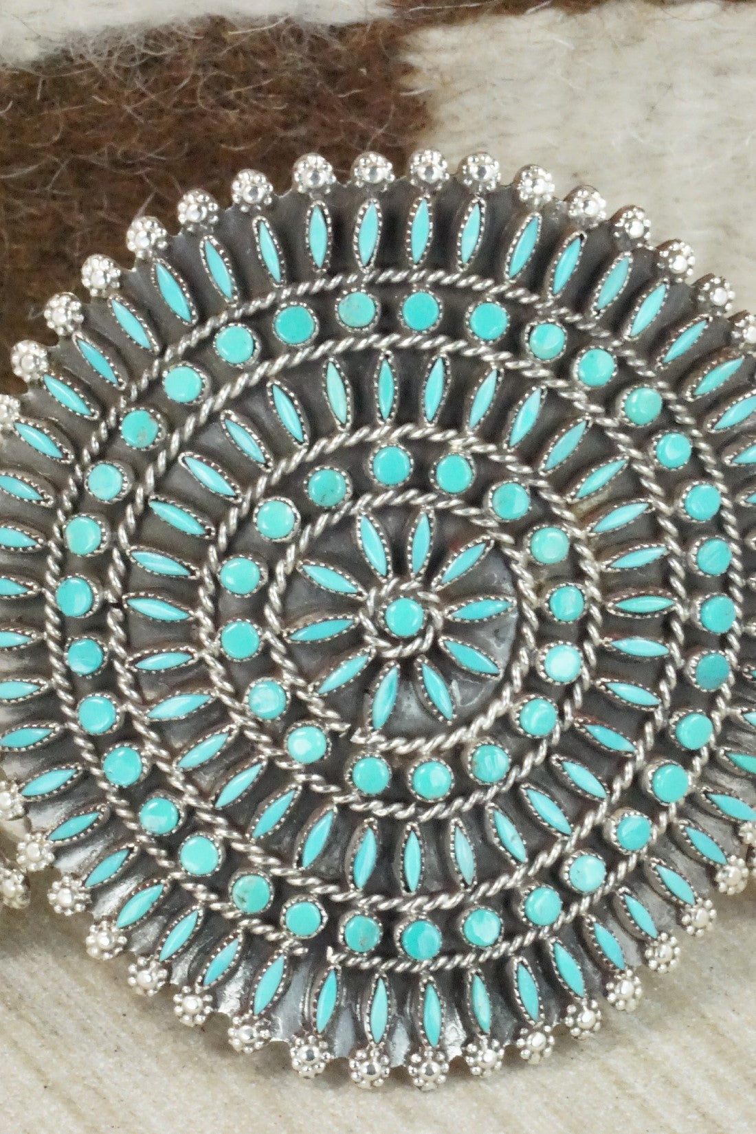 Turquoise & Sterling Silver Bracelet - Merlinda Chavez