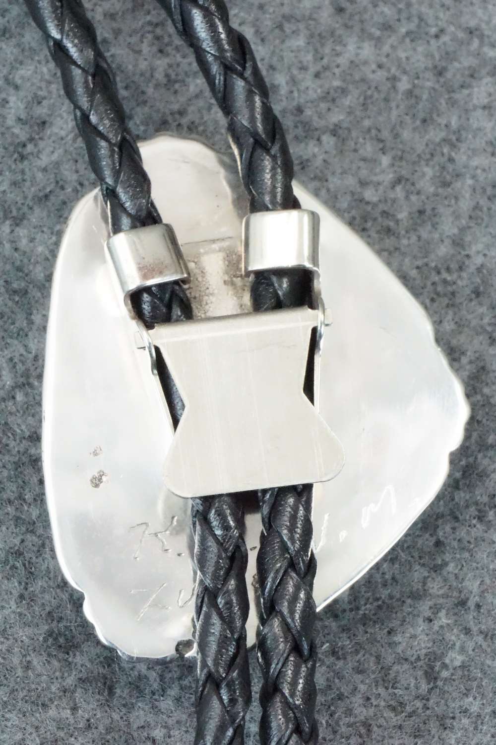 Turquoise & Sterling Silver Bolo Tie - Kenny Calavaza