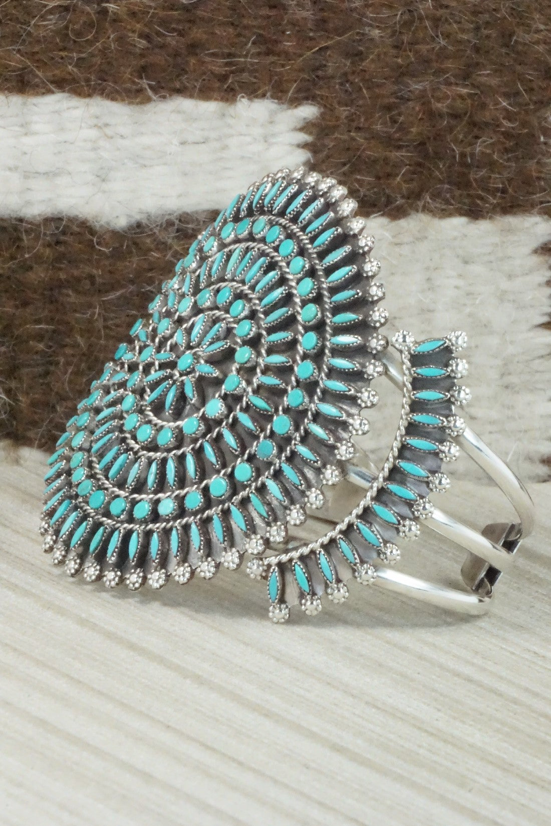 Turquoise & Sterling Silver Bracelet - Merlinda Chavez