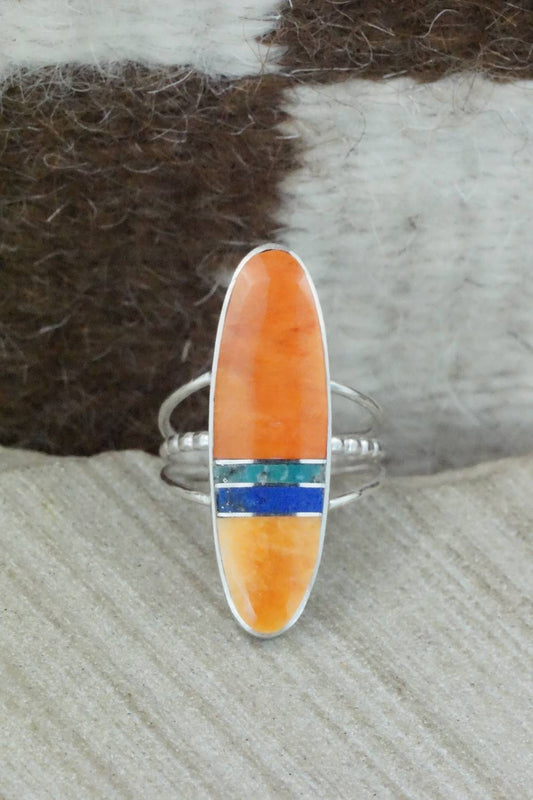 Spiny Oyster & Sterling Silver Ring - Harold Smith - Size 7.5