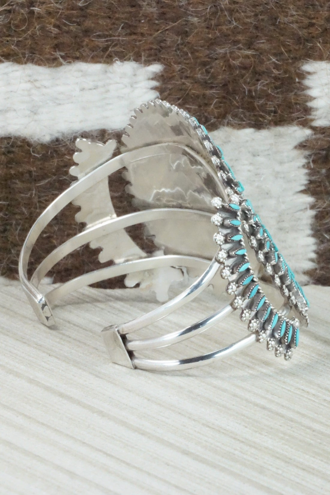 Turquoise & Sterling Silver Bracelet - Merlinda Chavez