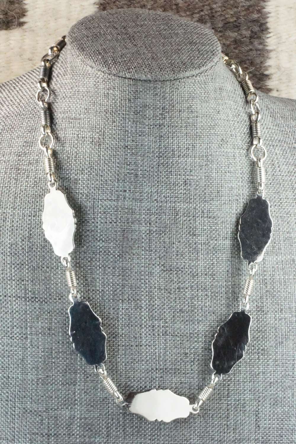 Turquoise & Sterling Silver Necklace - Navajo