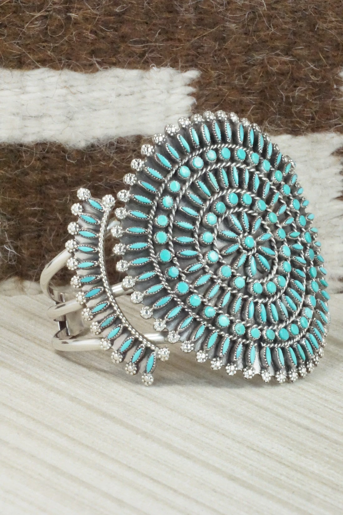 Turquoise & Sterling Silver Bracelet - Merlinda Chavez