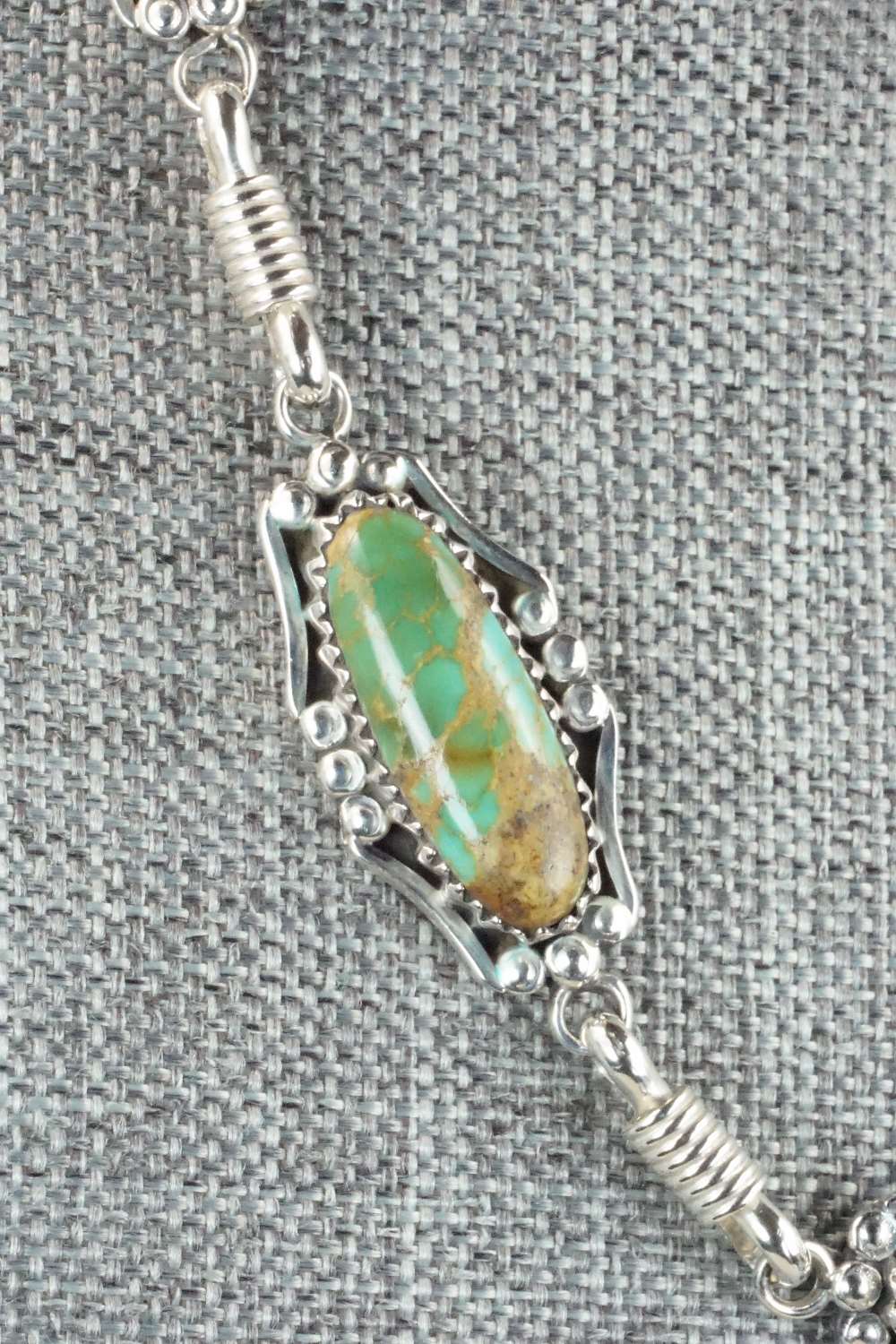 Turquoise & Sterling Silver Necklace - Navajo