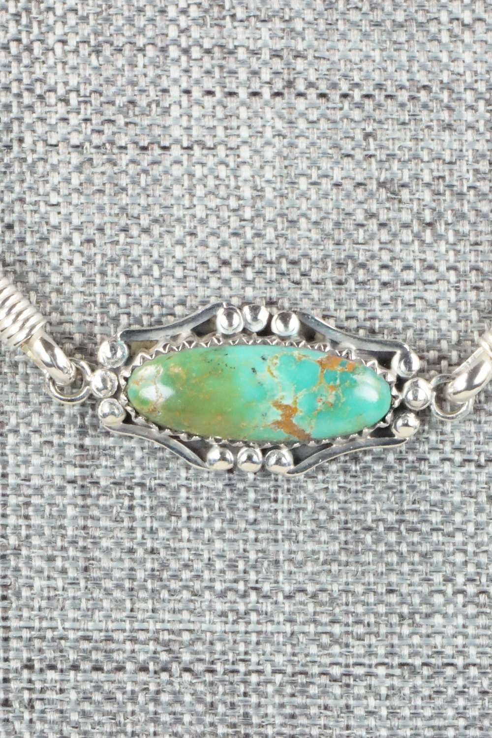 Turquoise & Sterling Silver Necklace - Navajo