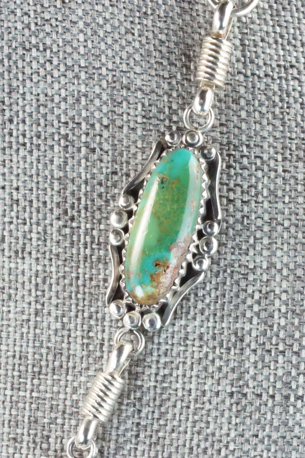 Turquoise & Sterling Silver Necklace - Navajo
