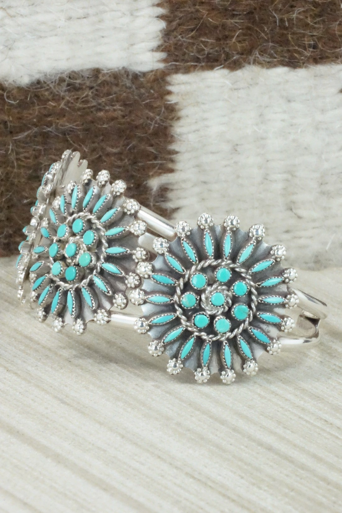 Turquoise & Sterling Silver Bracelet - Merlinda Chavez
