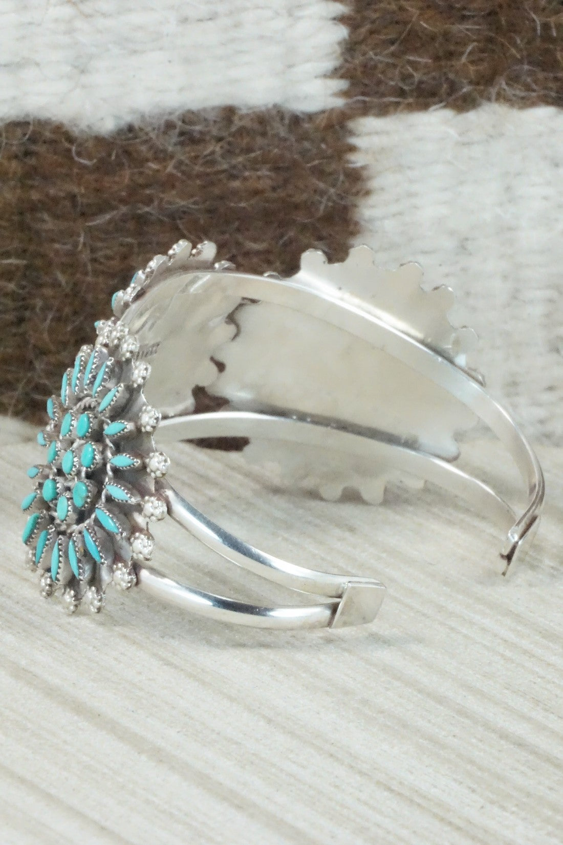 Turquoise & Sterling Silver Bracelet - Merlinda Chavez