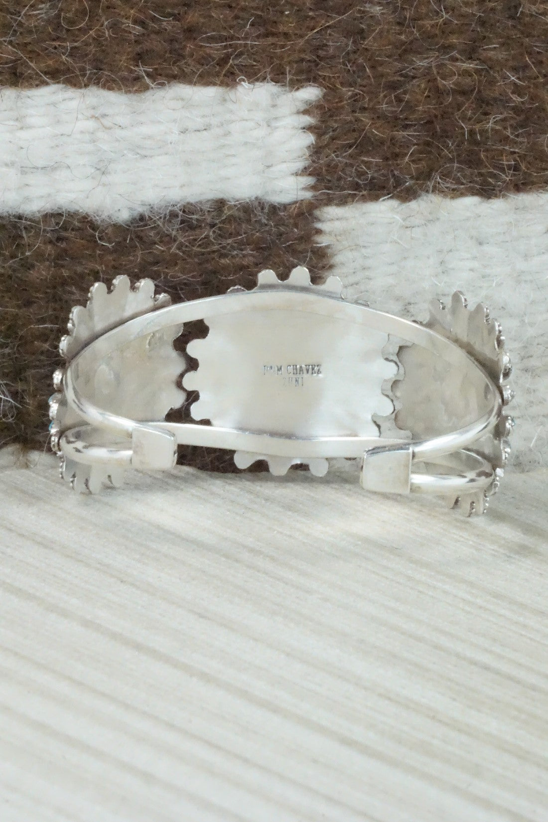 Turquoise & Sterling Silver Bracelet - Merlinda Chavez