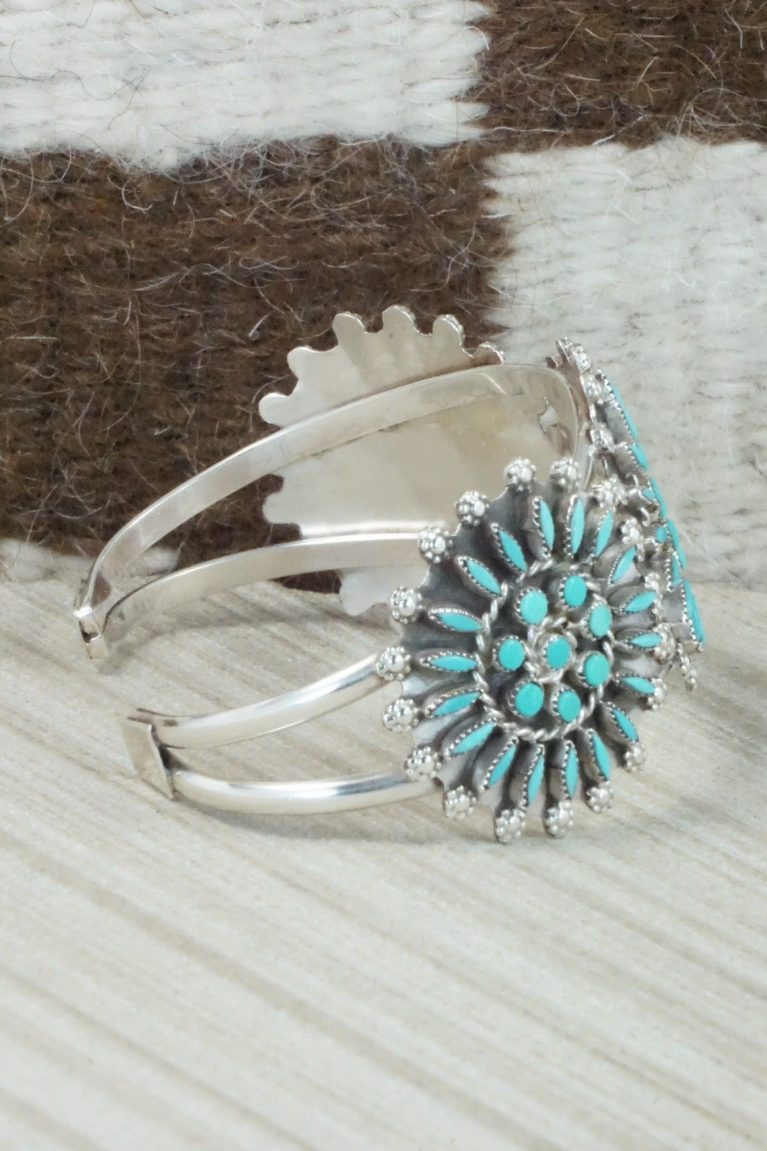 Turquoise & Sterling Silver Bracelet - Merlinda Chavez