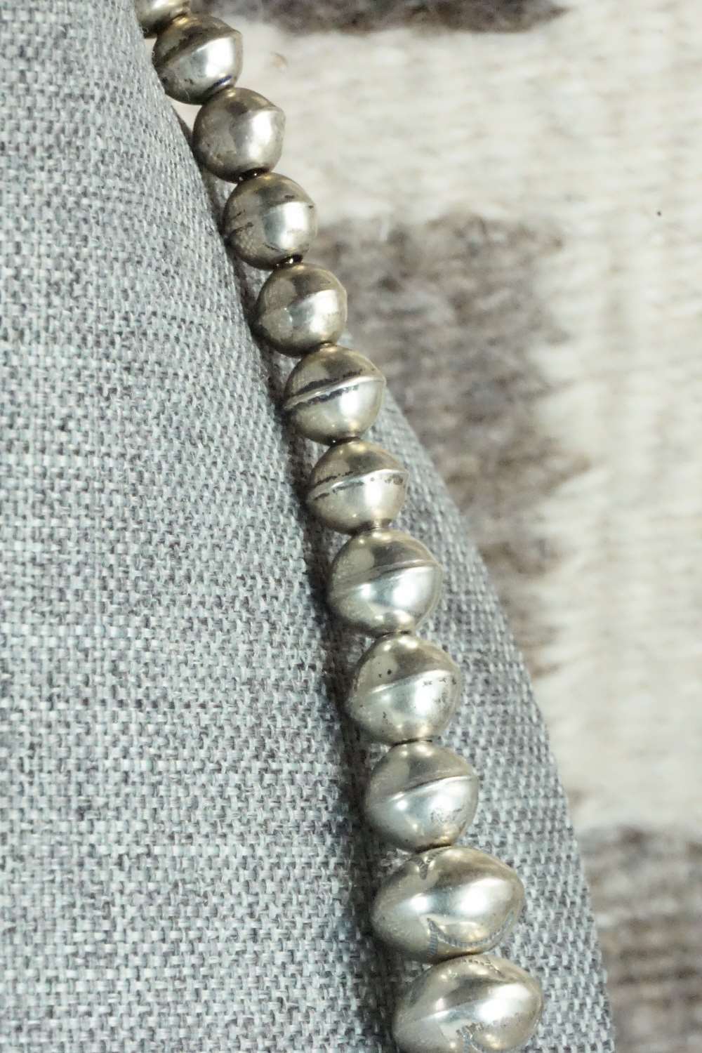 Sterling Silver Navajo Pearl Necklace - Navajo