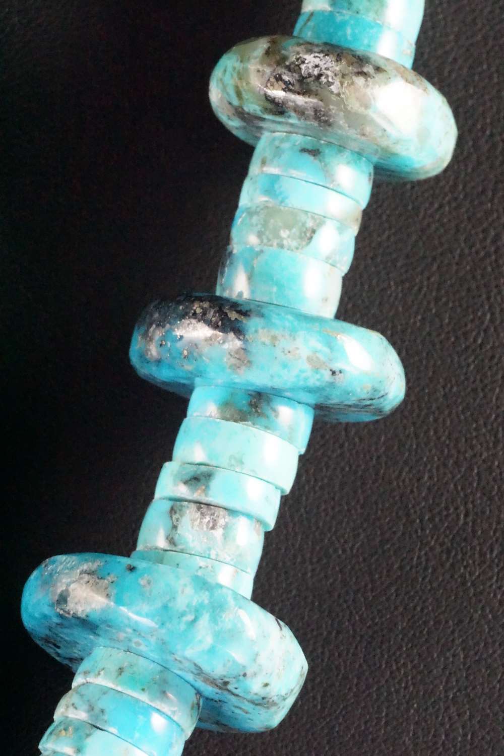 Turquoise, Spiny Oyster & Sterling Silver Necklace - Lupe Lovato
