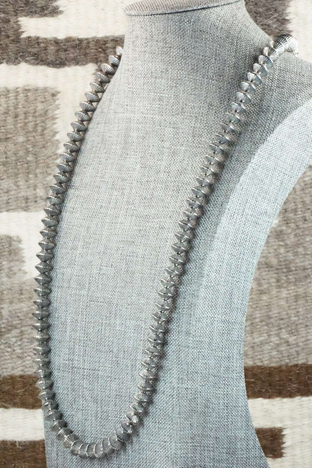 Sterling Silver Navajo Pearl Necklace - Navajo