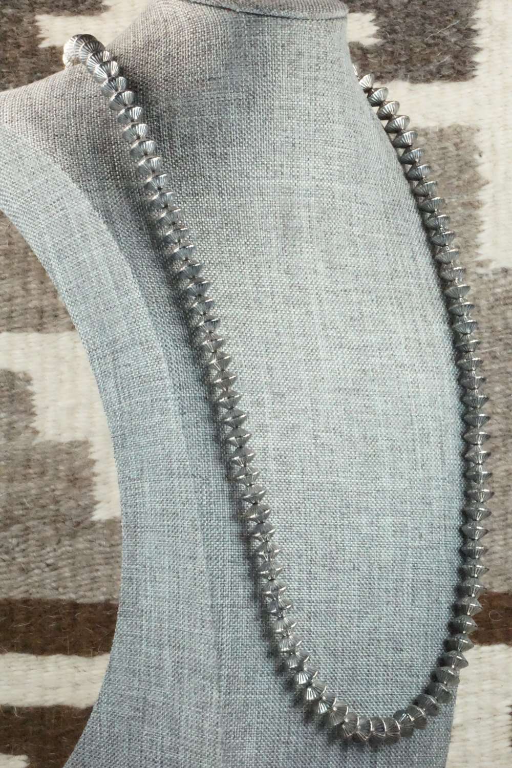 Sterling Silver Navajo Pearl Necklace - Navajo
