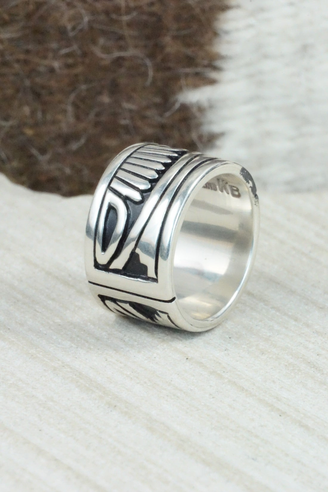 Sterling Silver Ring - Kary Begay - Size 7.75