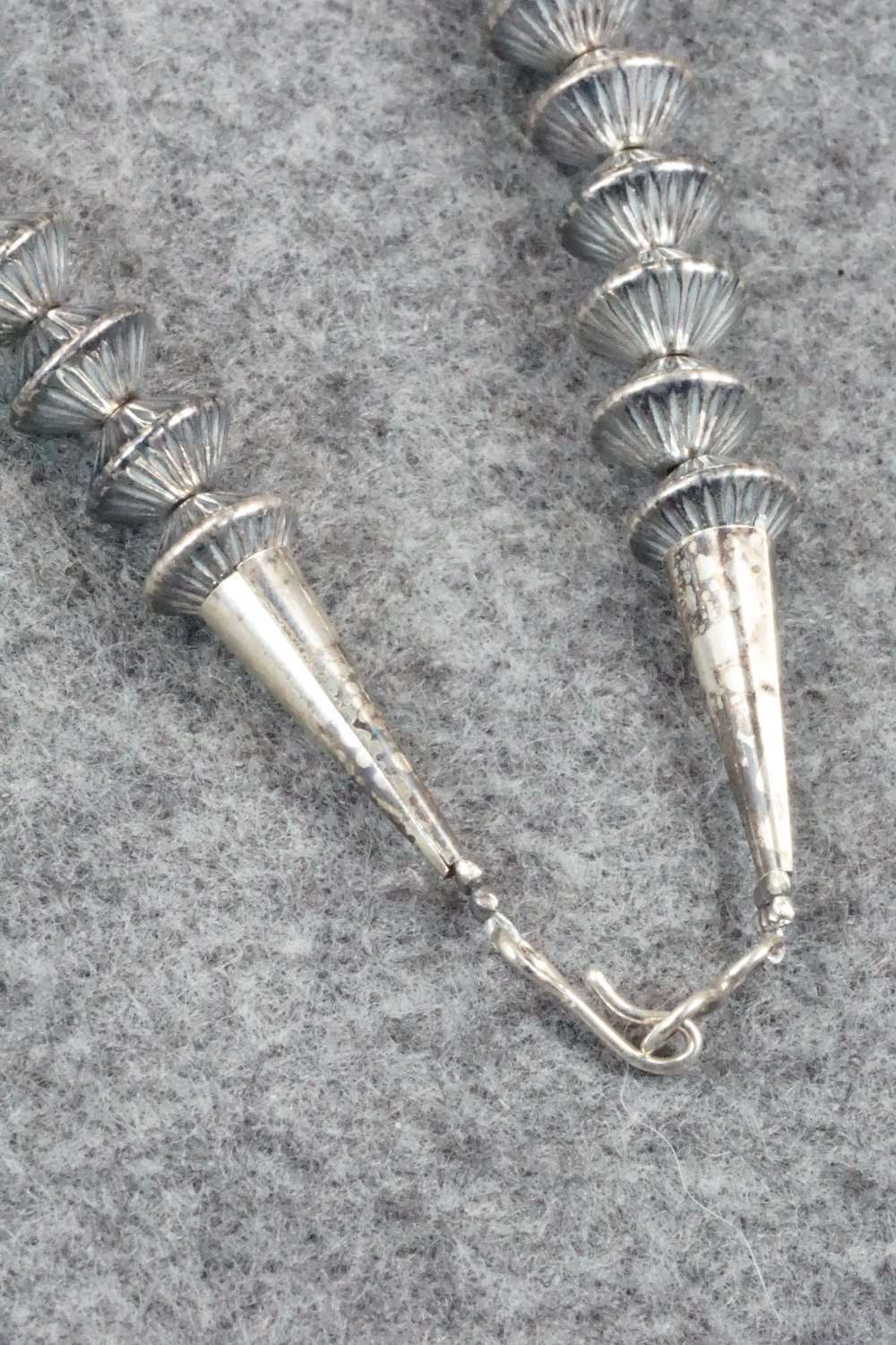 Sterling Silver Navajo Pearl Necklace - Navajo