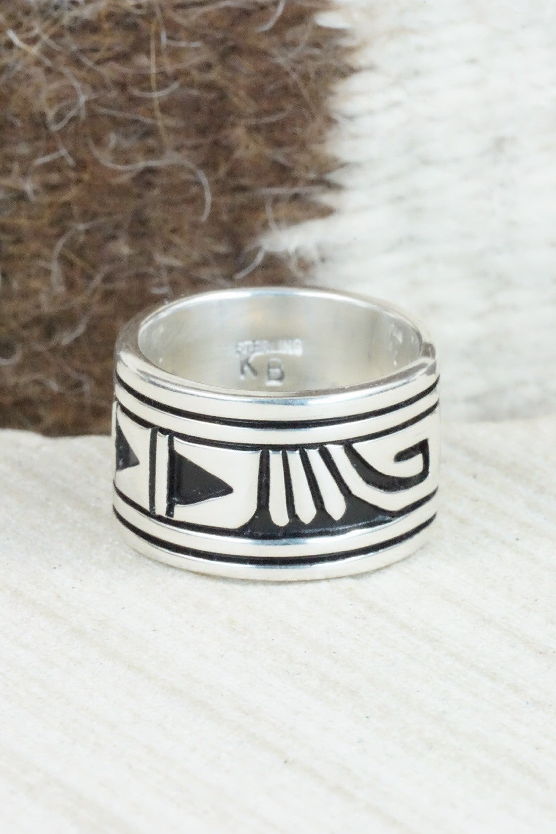 Sterling Silver Ring - Kary Begay - Size 8.25