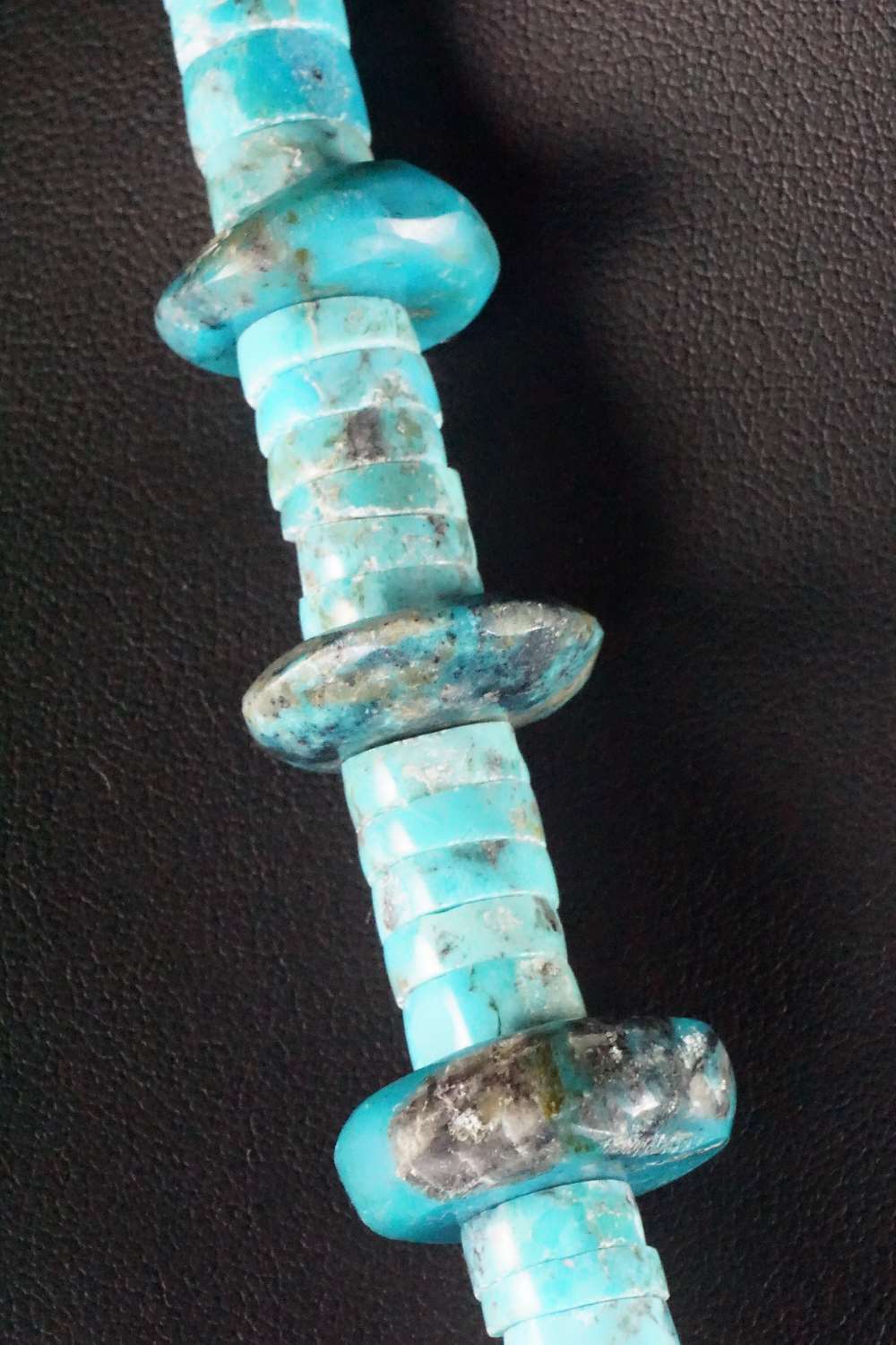 Turquoise, Spiny Oyster & Sterling Silver Necklace - Lupe Lovato