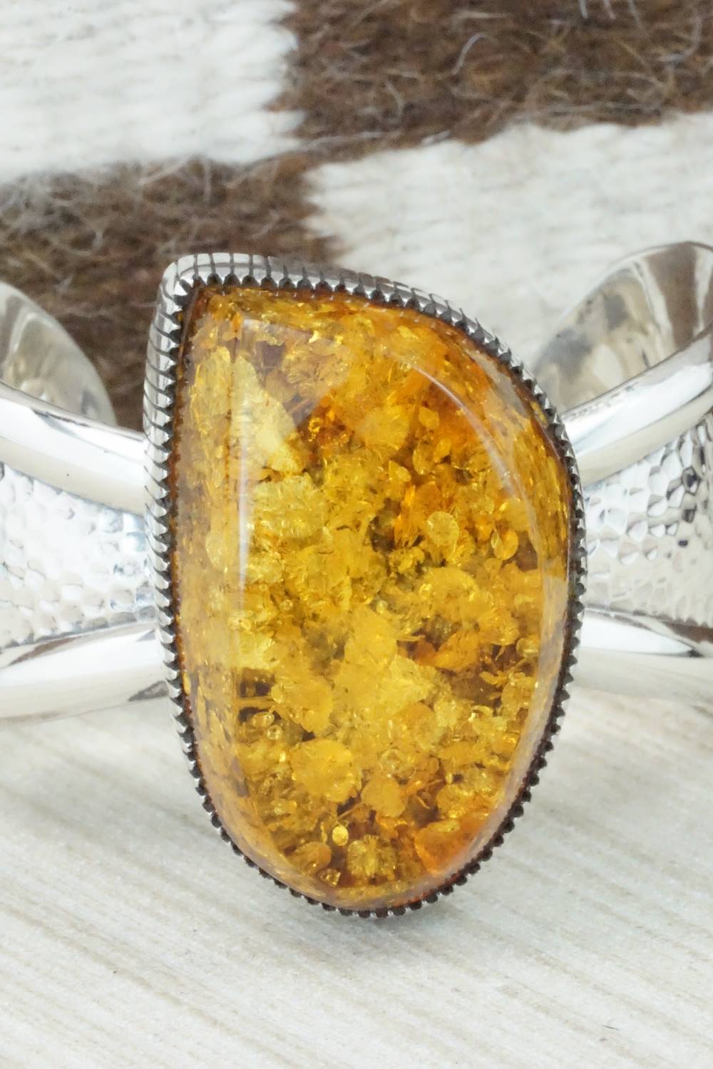 Amber & Sterling Silver Bracelet - Derrick Gordon