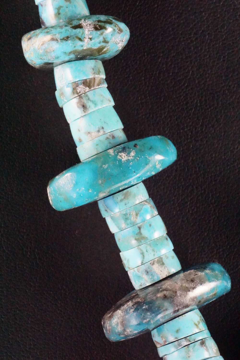 Turquoise, Spiny Oyster & Sterling Silver Necklace - Lupe Lovato
