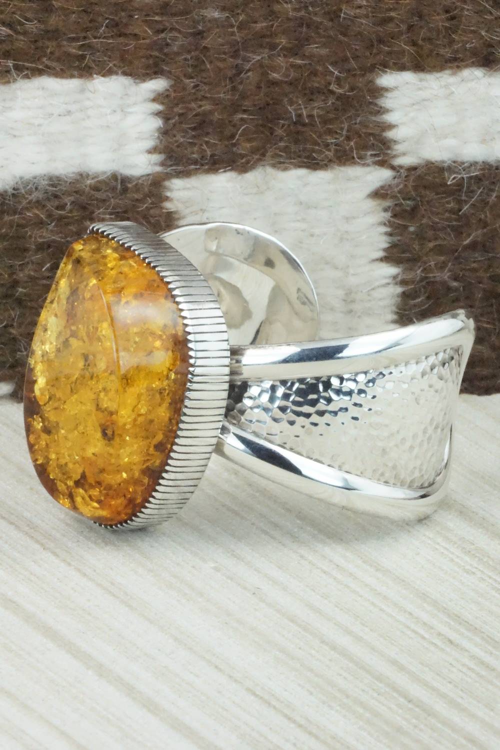 Amber & Sterling Silver Bracelet - Derrick Gordon