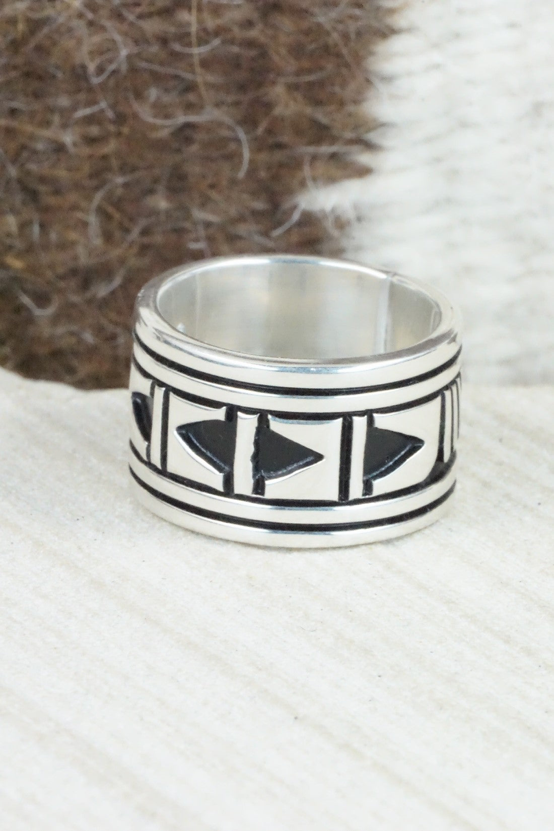 Sterling Silver Ring - Kary Begay - Size 8.25
