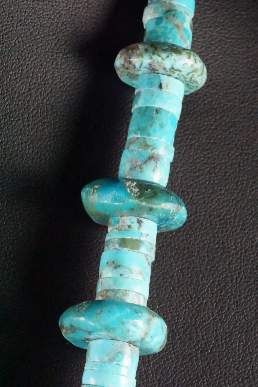 Turquoise, Spiny Oyster & Sterling Silver Necklace - Lupe Lovato