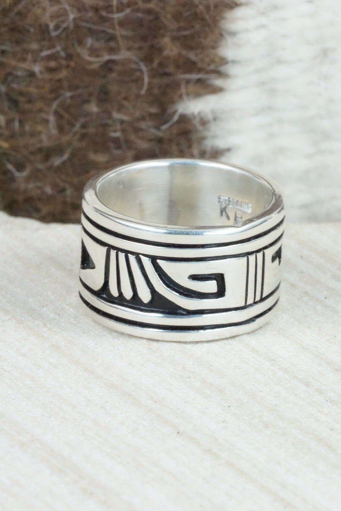 Sterling Silver Ring - Kary Begay - Size 8.25