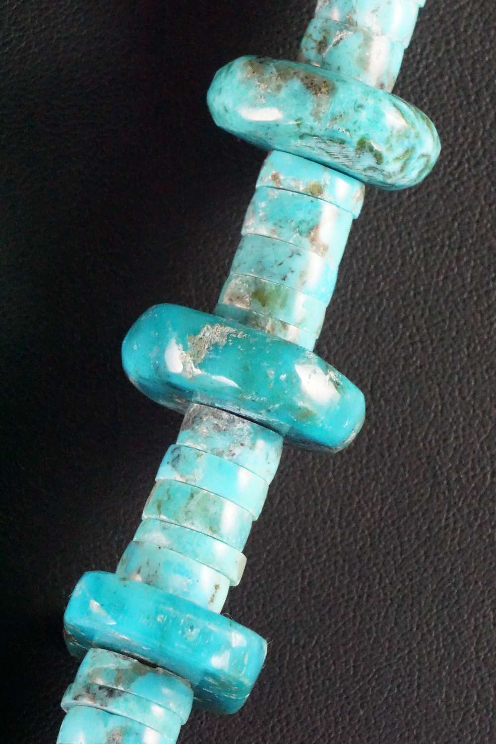 Turquoise, Spiny Oyster & Sterling Silver Necklace - Lupe Lovato