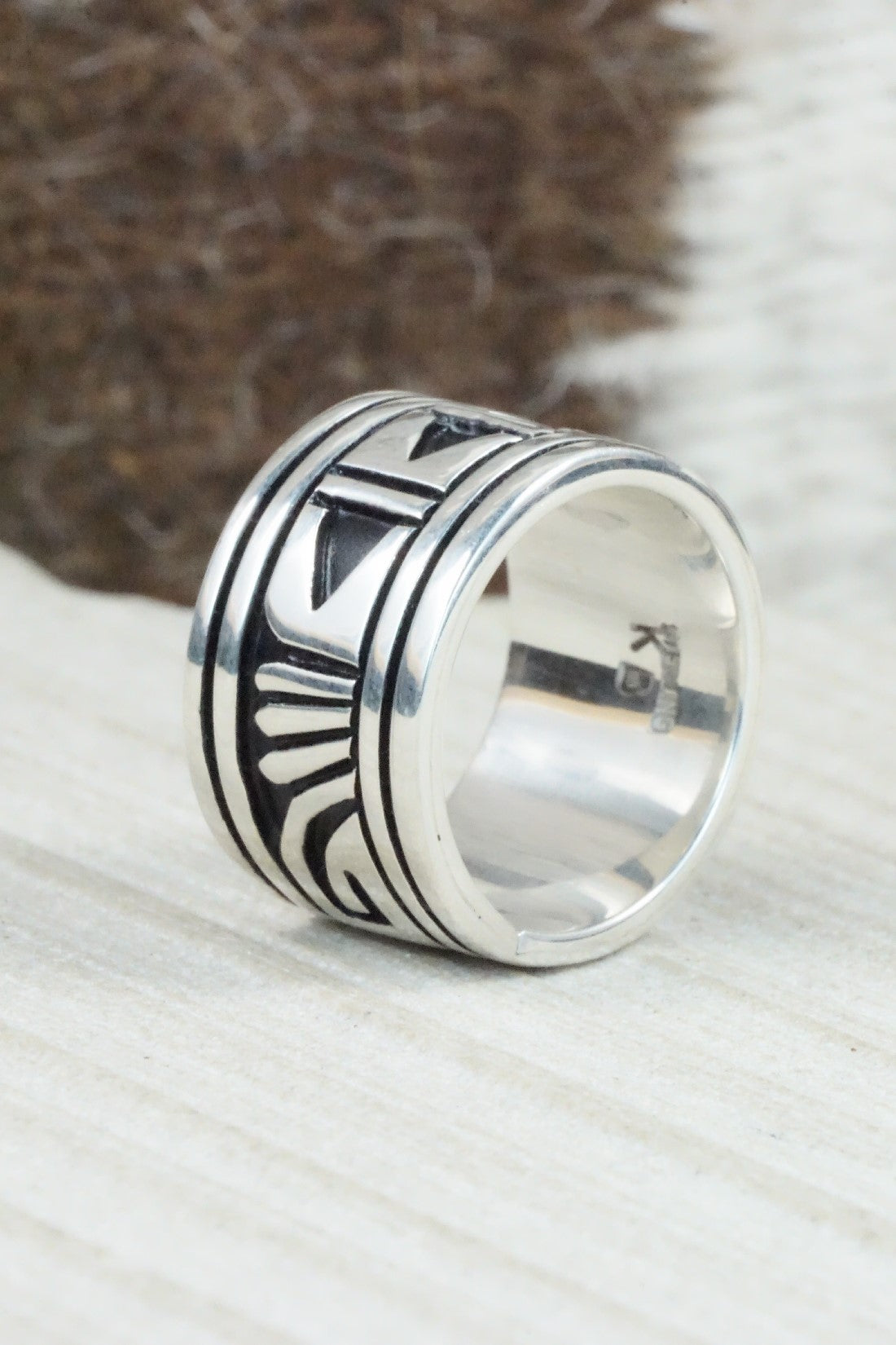 Sterling Silver Ring - Kary Begay - Size 8.25